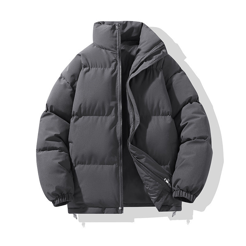 Giacca invernale donna imbottita con colletto alto protettivo. Modello puffer oversize, caldo e confortevole per l'inverno.