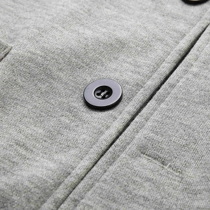 Giacca uomo formale, grigio scuro. Perfetta per ufficio e stile elegante.