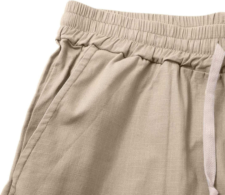 Vita elastica e coulisse per gli shorts uomo Lucas, garantiscono vestibilità e comfort.
