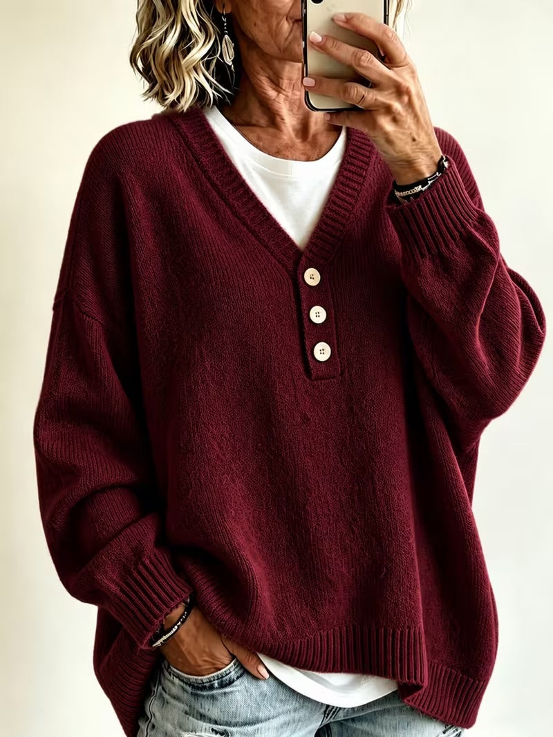 Morbido maglione donna tinta unita, ideale per comfort e stile versatile nel tuo outfit giornaliero. Abbigliamento casual.