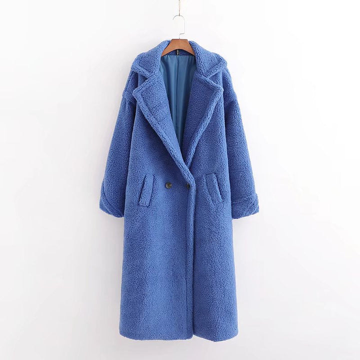 Giacca lunga donna per l'inverno, calda e avvolgente, per uno stile elegante e alla moda.