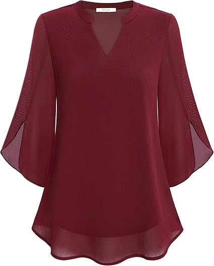 Elegante blusa donna fluida con maniche a pipistrello, perfetta per un look raffinato e abbigliamento casual.