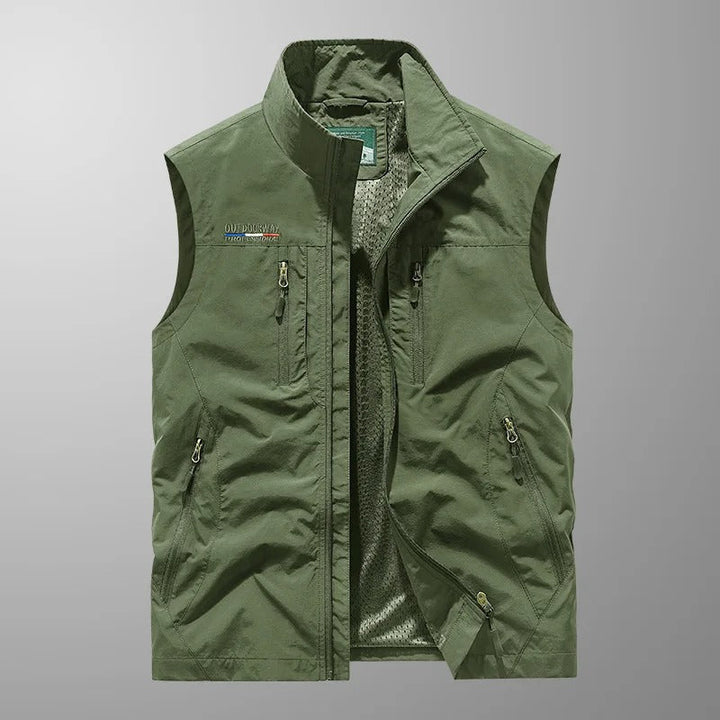 Gilet uomo versatile, adatto per lavoro, escursioni o look casual. Multitasche e leggero.