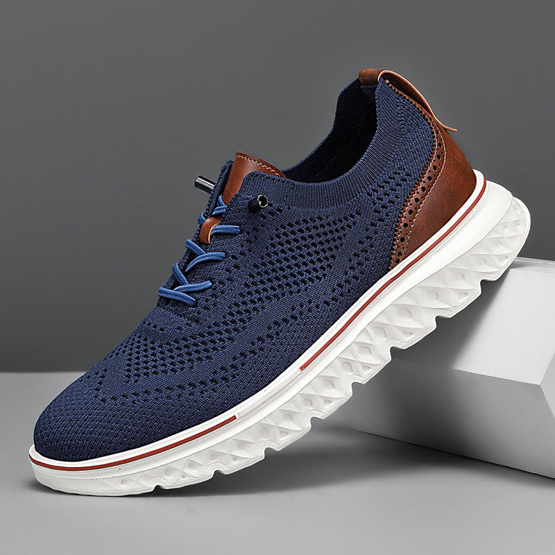 Sneakers uomo basse traspiranti, con design leggero che assicura massimo comfort per lunghe camminate.
