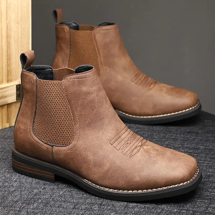 Stivaletti Chelsea uomo slip-on, perfetti per un look casual elegante e alla moda, massima praticità.