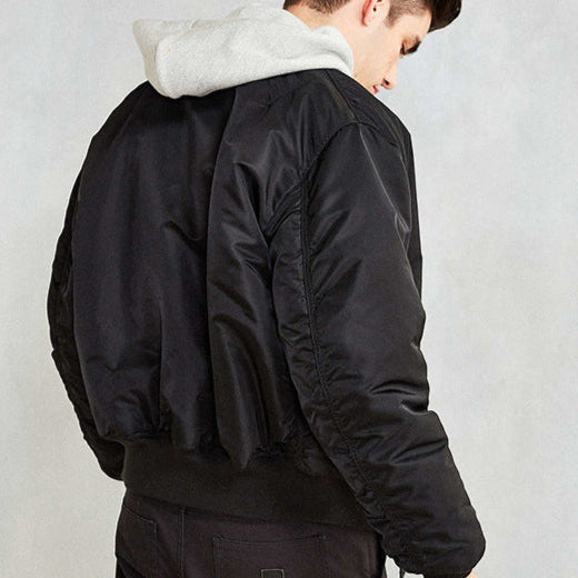 Giacca uomo bomber MA-1, stile pilota, per abbigliamento casual autunnale e invernale, moda e workwear.
