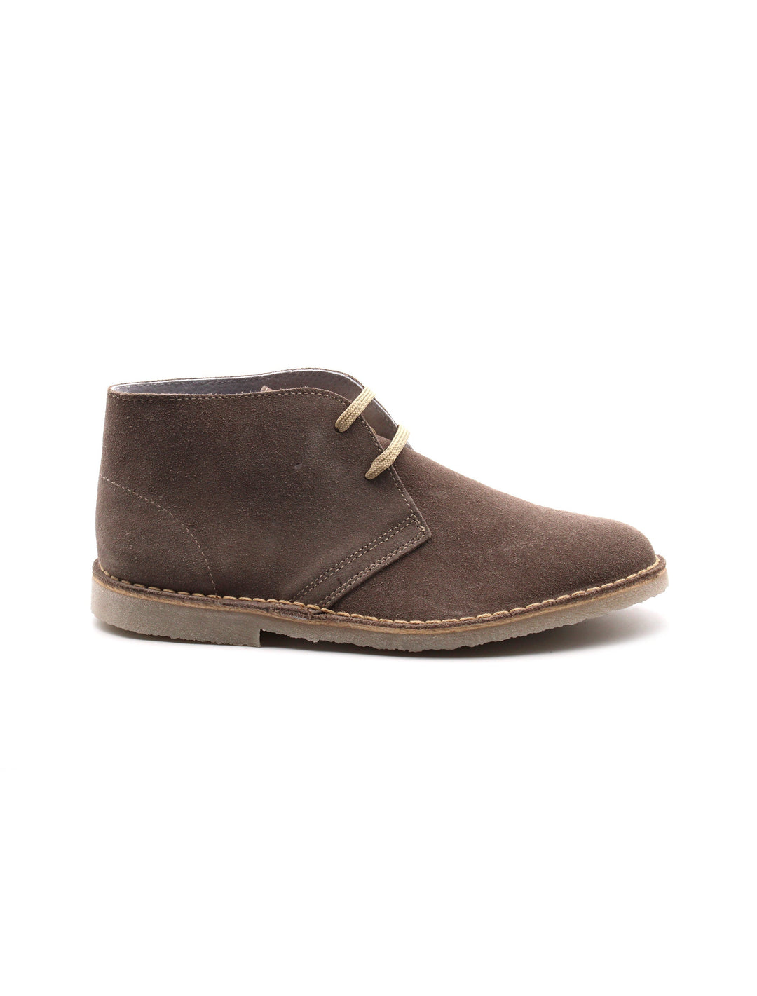 Eleganti stivaletti uomo in pelle scamosciata marrone, offrono comfort e stile per autunno/inverno.