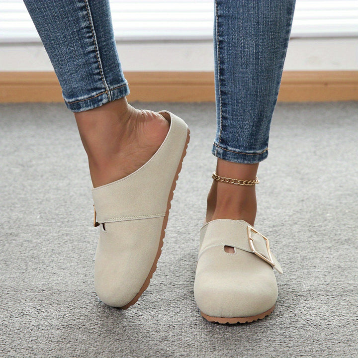 Mules donna con fibbia, comfort e stile per il tuo tempo libero in primavera ed estate.