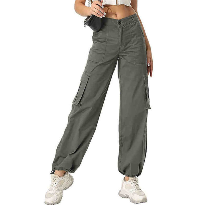 Pantaloni donna eleganti con tasche, vita alta e gamba larga per un look moderno e raffinato.
