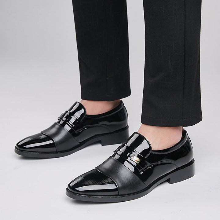 Scarpe da uomo formali professionali per ufficio, nere, con comfort elevato e design classico.