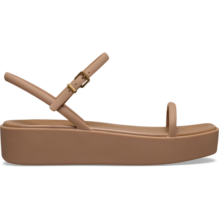 Sandali donna Angeles con plateau slingback, comodi ed eleganti per l'estate.