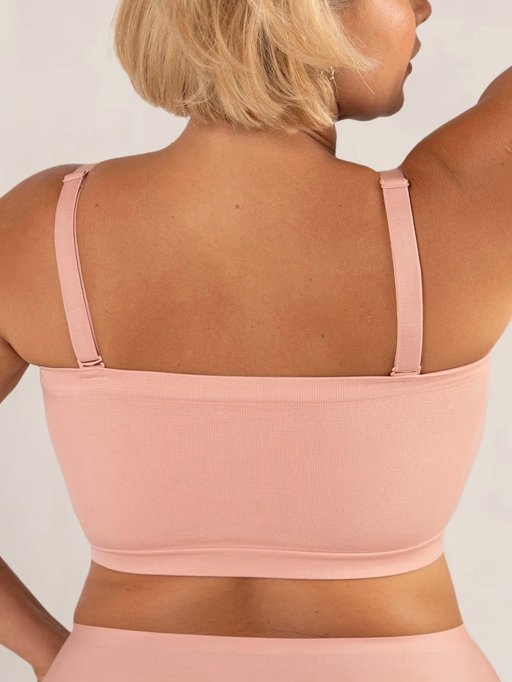Reggiseno seamless donna, fascia senza spalline, per comfort e invisibilità sotto i capi.
