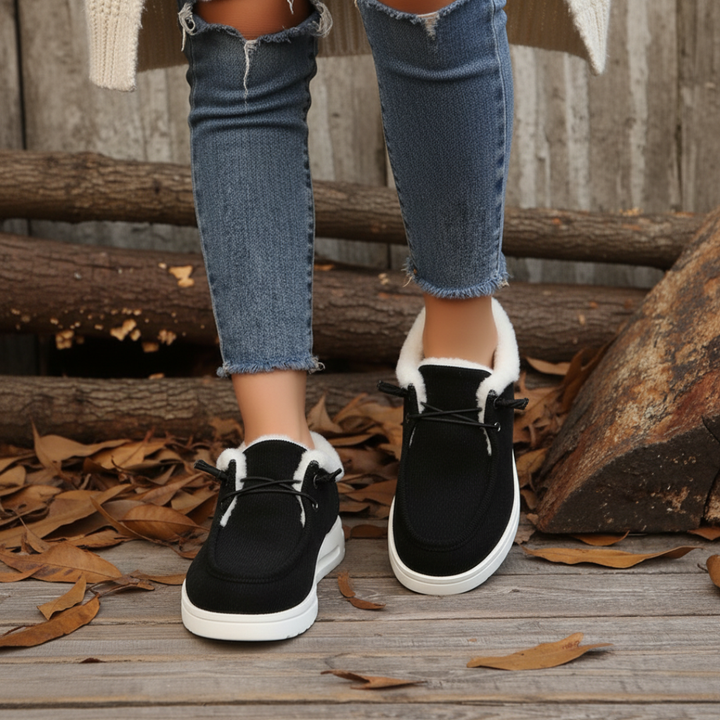 Stivali donna moda inverno, design slip-on, suola antiscivolo per aderenza superiore, perfetti per il freddo.