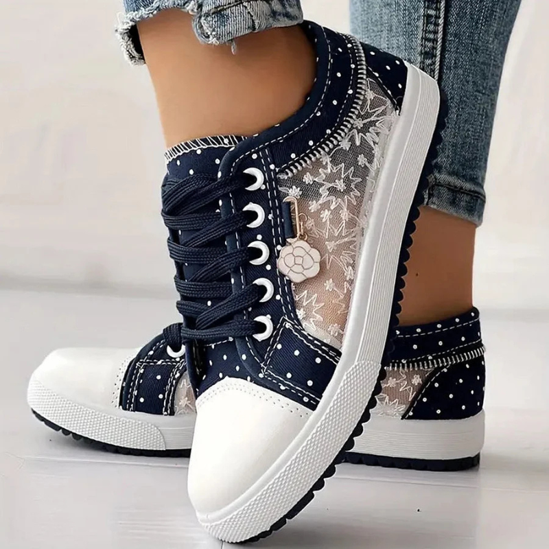 Stile casual e comfort: sneakers donna blu con ammortizzazione e supporto, perfette per ogni giorno.