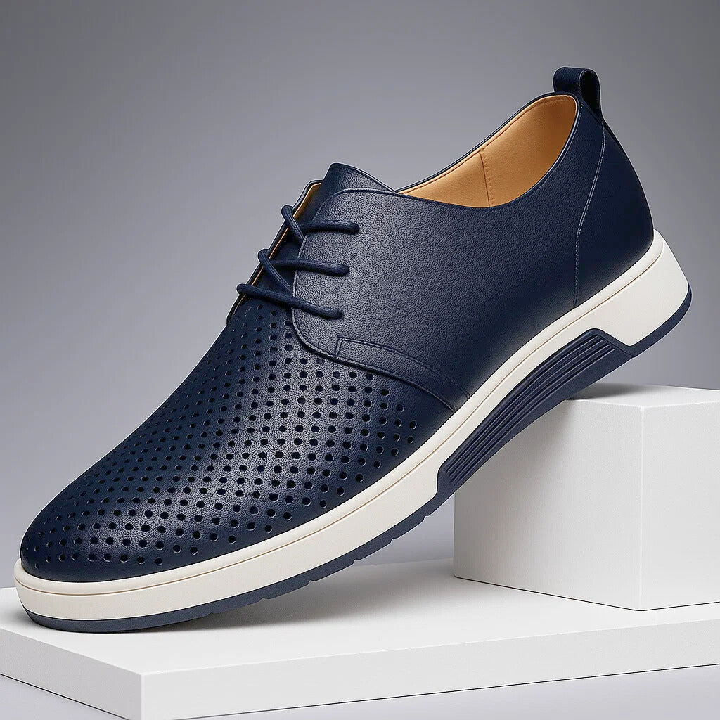 Mocassini uomo eleganti slip-on con suola antiscivolo, comfort e stile casual-business per ogni occasione.