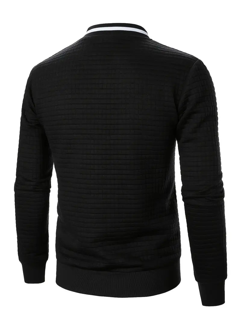 Giacca leggera uomo a cerniera, stile casual per un outfit elegante e pratico.