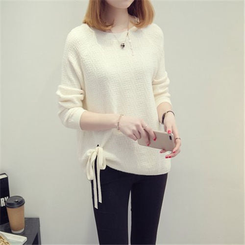 Maglione oversize donna girocollo, disponibile in vari colori e adatto a taglie forti.