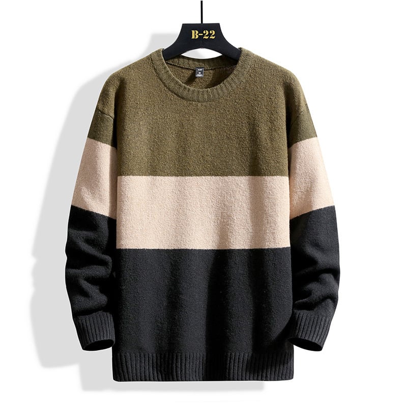 Maglione da uomo girocollo per un look casual-elegante. Comfort invernale e autunnale versatile.