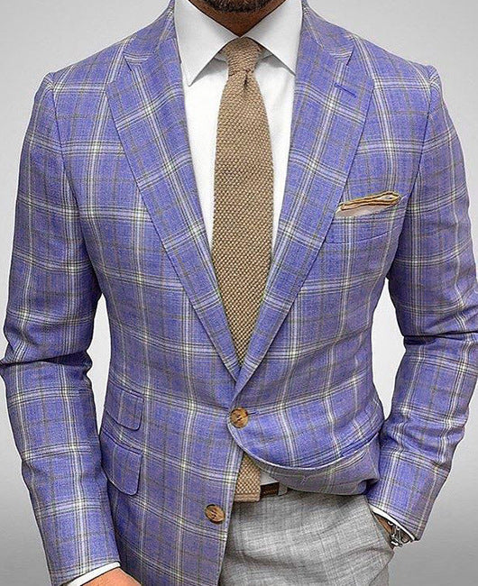 Blazer elegante da donna, taglio slim fit a righe, perfetto per autunno e primavera.