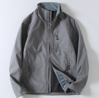 Giacca softshell uomo antivento e impermeabile. Multiuso per trekking, escursionismo outdoor primavera/autunno.