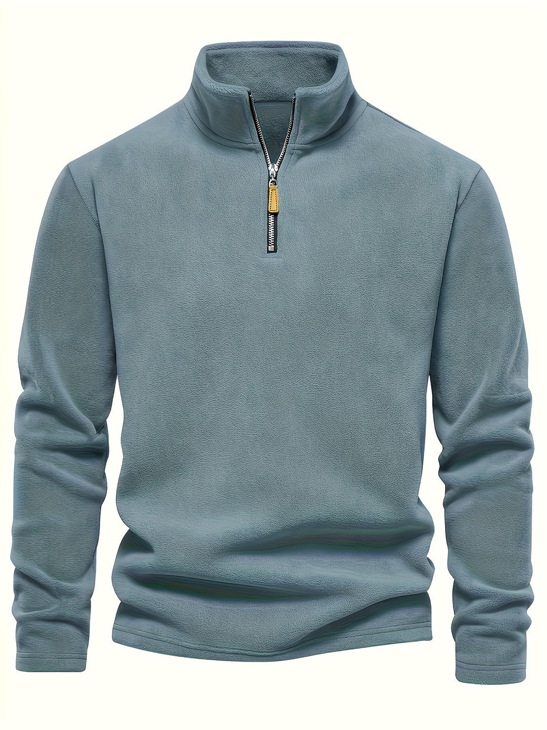 Maglia uomo a collo alto con mezza zip, ideale per un look casual e comfort quotidiano.