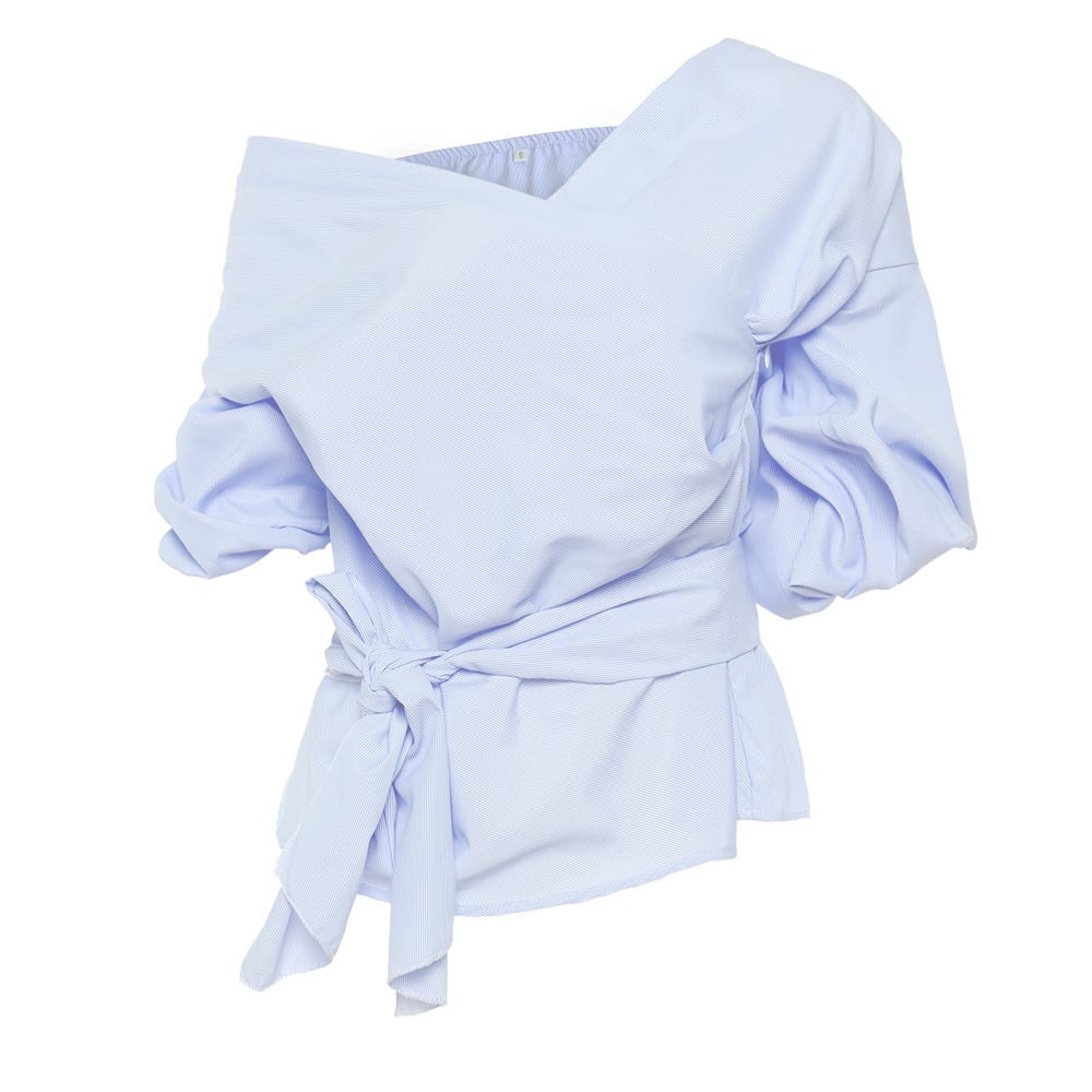 Moda donna: camicetta versatile a manica lunga per primavera/estate. Stile elegante o casual.