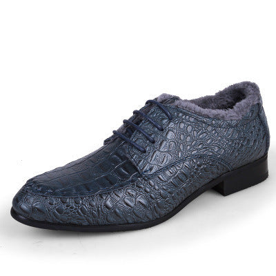 Scarpe business uomo nere con dettagli coccodrillo e lacci, un classico versatile per ogni occasione.