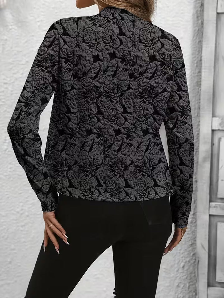 Elegante blazer donna floreale, capo versatile per outfit di primavera e autunno, aggiungi un tocco di moda al tuo look.