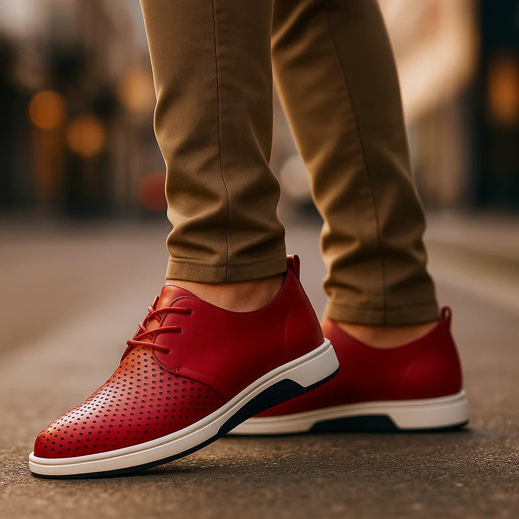 Eleganti mocassini slip-on da uomo, traspiranti e antiscivolo, per comfort e stile in ufficio o tempo libero.
