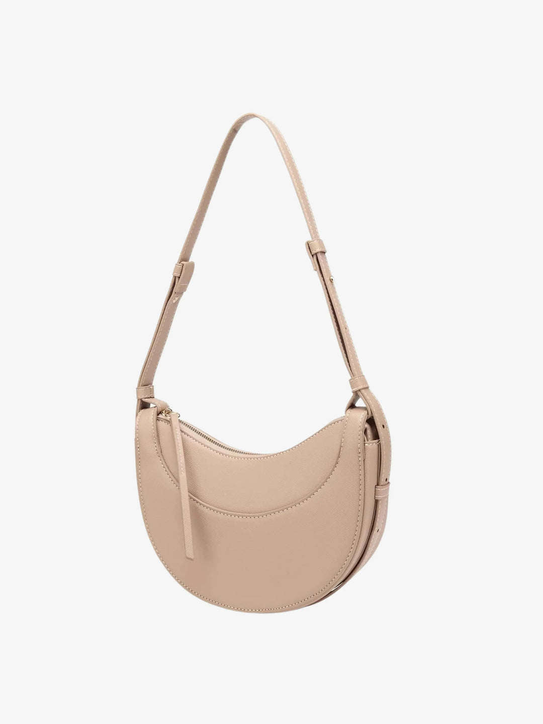 Borsa a tracolla curva donna con nappina, un must-have per la moda e la praticità quotidiana.