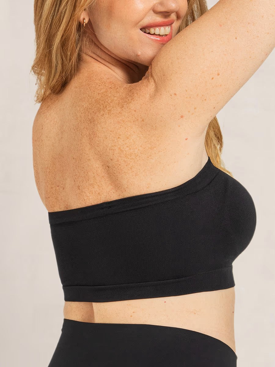 Fascia intimo donna ultra comfort, seamless e senza spalline, ideale come base lingerie.