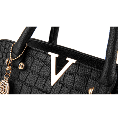 Squisita borsa a mano donna effetto coccodrillo, per un'eleganza quotidiana.