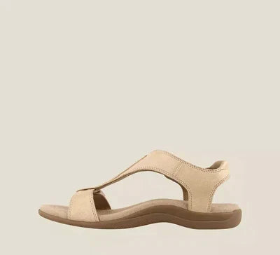 Sandali donna moda con zeppa comoda, suola antiscivolo e supporto plantare. Perfetti per l'estate.
