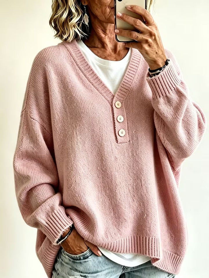 Maglione donna casual tinta unita, perfetto per un look morbido e confortevole. Essenziale per la moda femminile quotidiana.