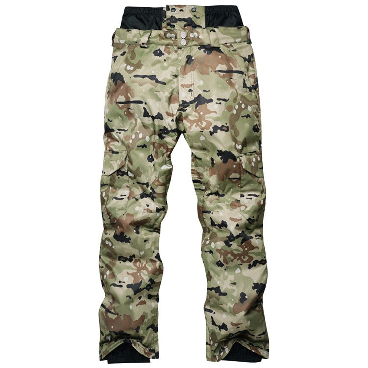 Pantaloni da sci uomo impermeabili e caldi per snowboard, offrono protezione dagli elementi negli sport invernali.