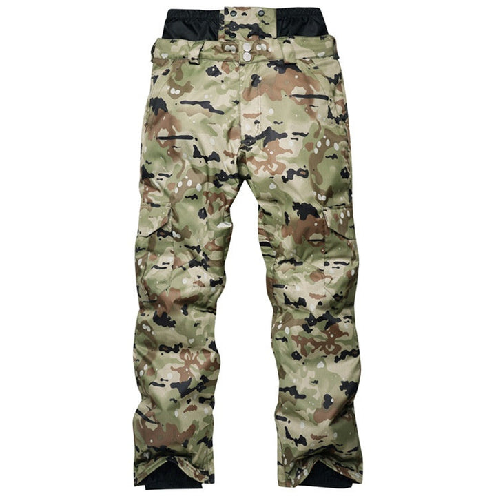 Pantaloni da sci uomo impermeabili e caldi per snowboard, offrono protezione dagli elementi negli sport invernali.