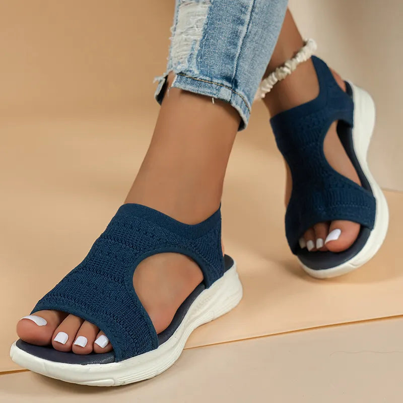 Sandali donna con plantare anatomico ortopedico, garantiscono massimo comfort e benessere per i piedi.