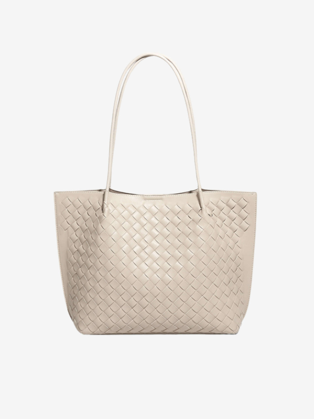 Accessorio essenziale: borsa tote intrecciata da donna, perfetta per stile e praticità quotidiana.