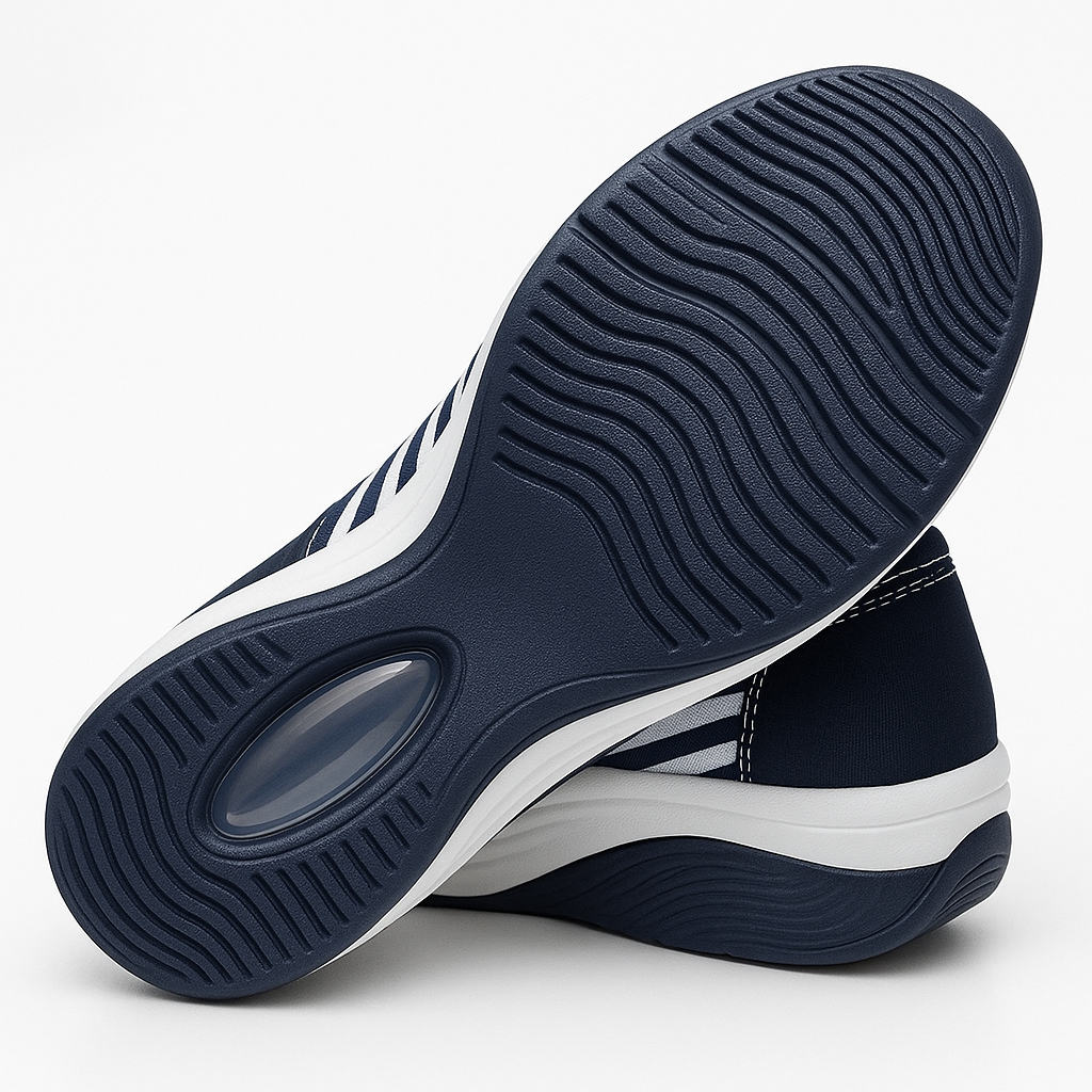 Scarpe donna blu navy per il benessere dei piedi, leggere, comode e versatili per la bella stagione.