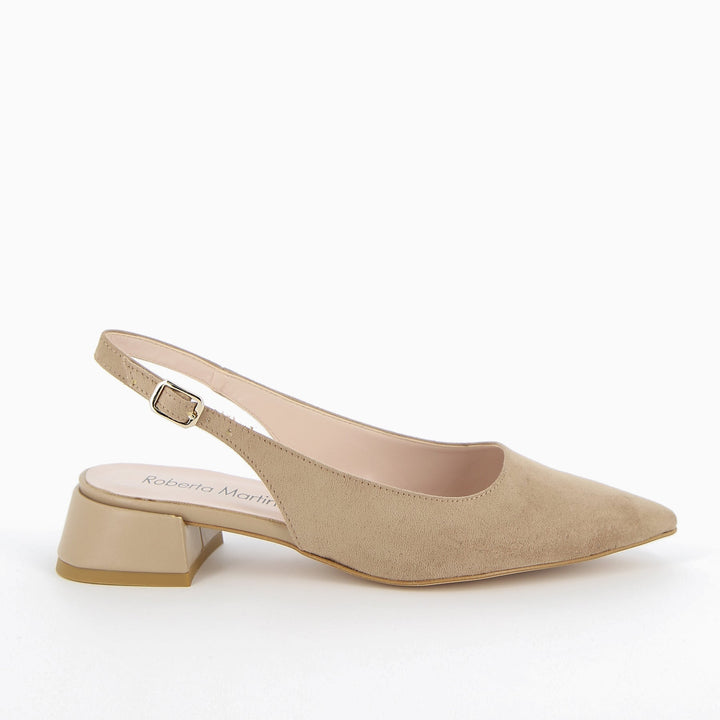 Ballerine slingback moda donna, unione di eleganza e praticità in pelle.