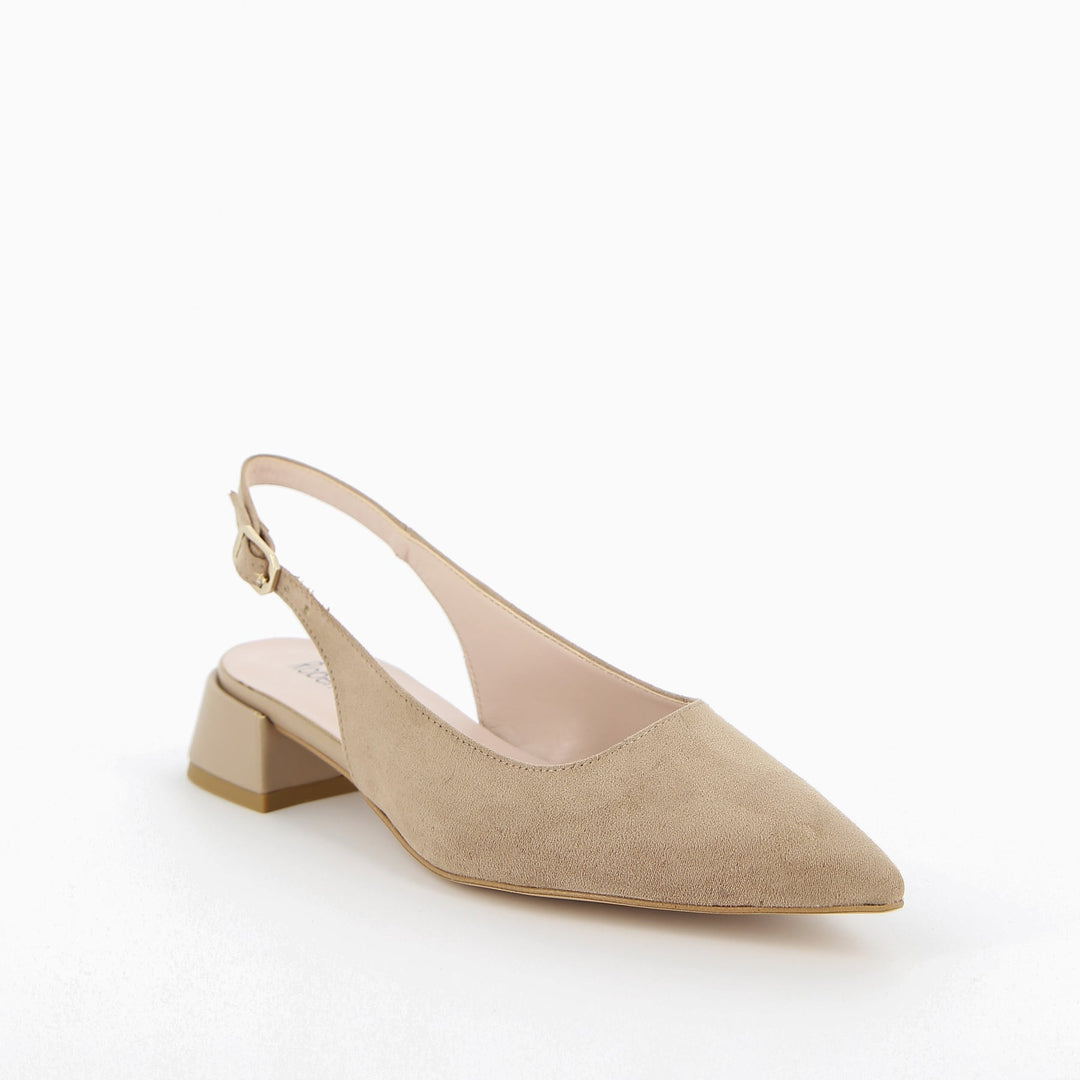 Ballerine slingback eleganti, con tacco basso e design minimalista per donna.