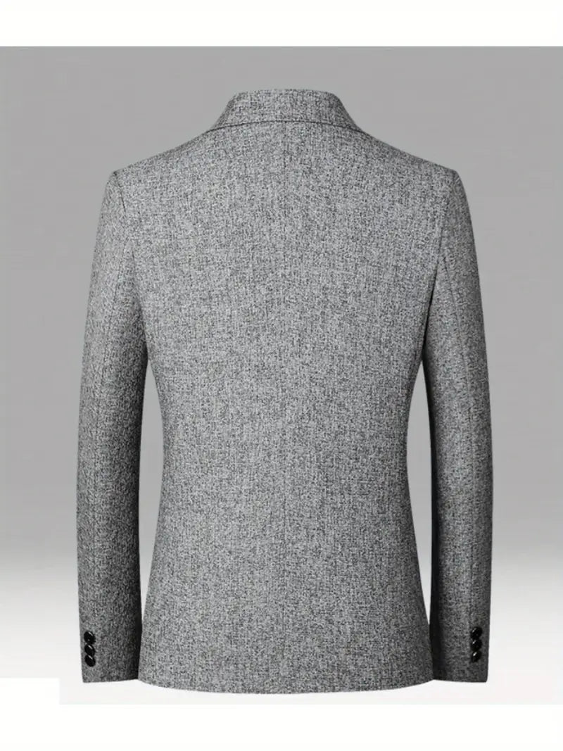 Elegante blazer slim fit da uomo, giacca versatile per outfit casual, business o serate.