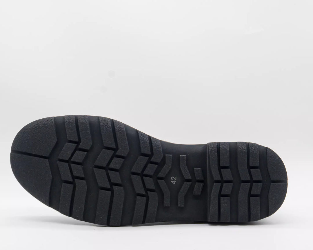 Scarpe uomo stivaletti Chelsea rialzati 7cm, colore grigio, per aumentare l'altezza e lo stile in ogni occasione.