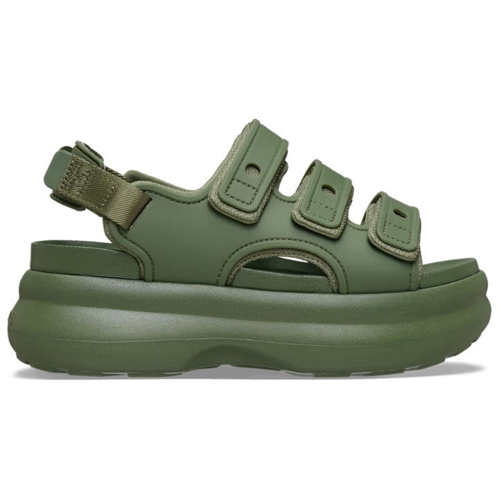 Sandali platform chunky donna, design audace, perfetti per la moda estiva, in vari colori.