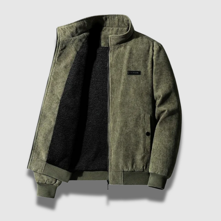 Giacca invernale uomo, robusta e calda, con zip. Versatile per look casual ed elegante. Ideale per freddo intenso.