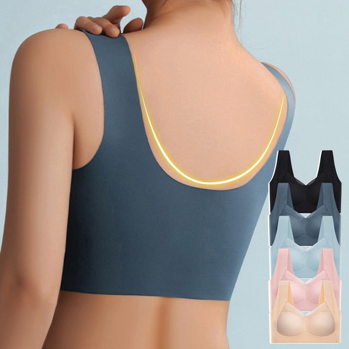 Intimo donna: reggiseno push-up senza cuciture per un sostegno modellante e naturale.