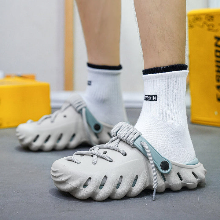 Scarpe uomo estive, traspiranti e ammortizzate, con regolazione personalizzabile.