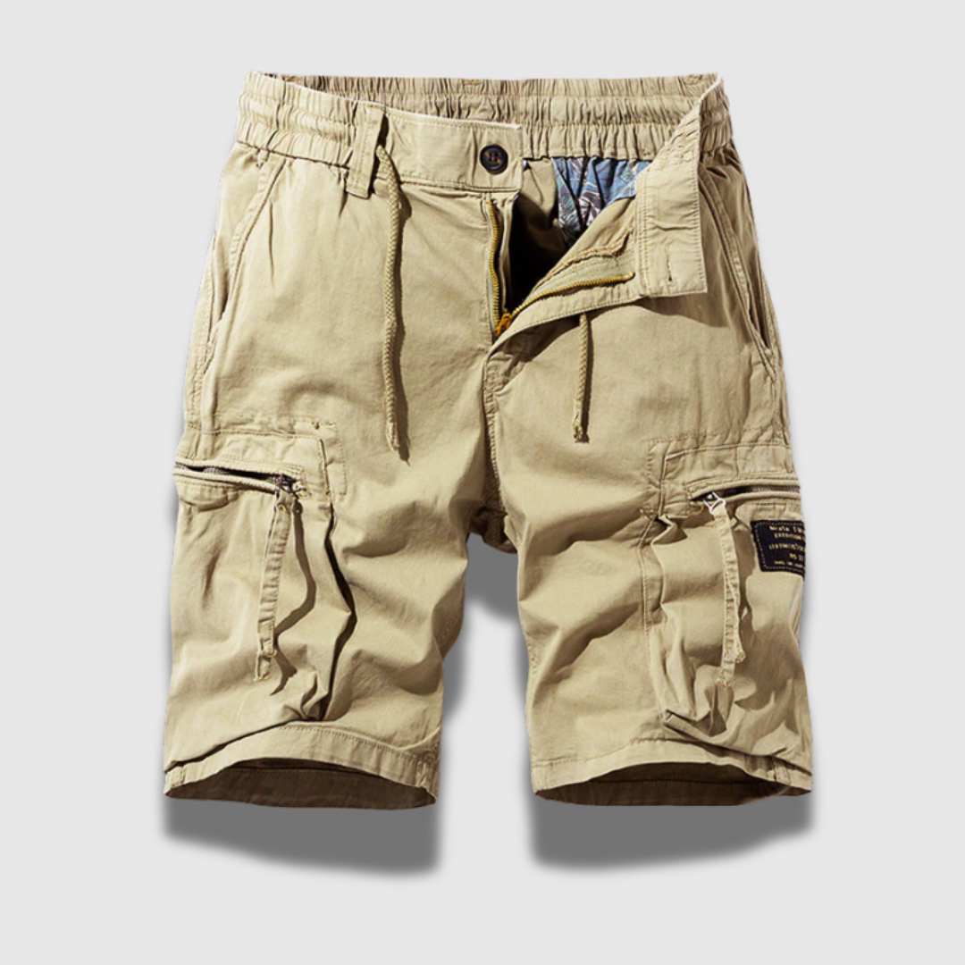 Shorts estivi uomo resistenti, con tasche, perfetti per spiaggia, viaggio o sport, massima flessibilità.