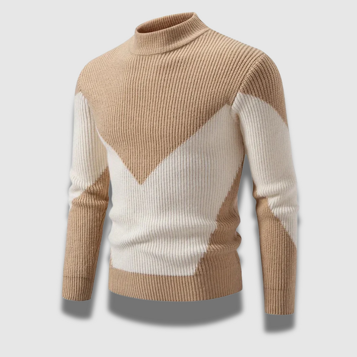 Maglione uomo versatile ed elegante, lavorato a maglia, perfetto per la moda autunno inverno casual.