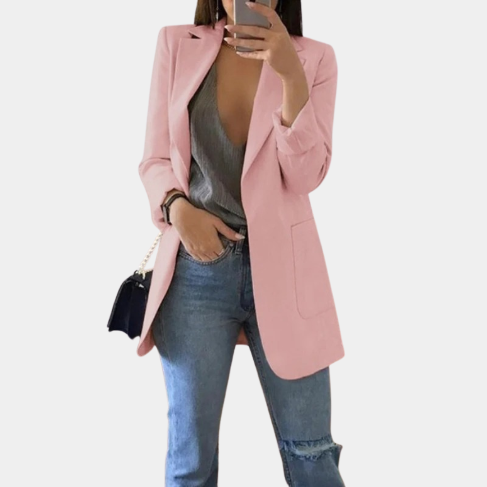 Moda femminile: blazer lungo sartoriale donna per uno stile elegante e raffinato, perfetto per ogni occasione.